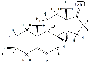脱氢异雄酮-D6, 1261254-39-0, 结构式