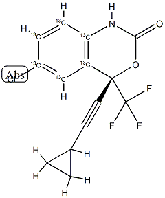 Efavirenz 13C6 Structure