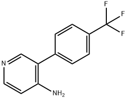 3-(4-(三氟甲基)苯基)吡啶-4-胺 结构式