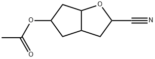 2H-Cyclopenta[b]furan-2-carbonitrile,5-(acetyloxy)hexahydro-(9CI) Struktur