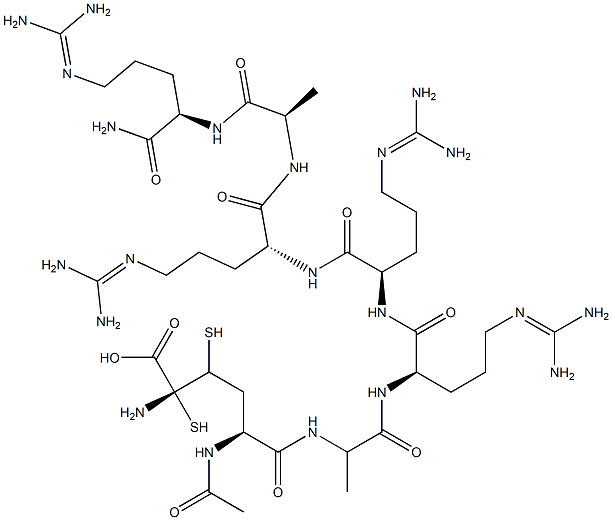 维拉卡肽, 1262780-97-1, 结构式