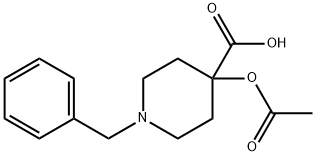 4-(acetyloxy)-1-benzylpiperidine-4-carboxylic acid Structure