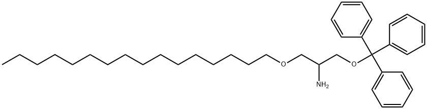(+/-)-2-Amino-2-desoxy-3-O-hexadecyl-1-O-(triphenylmethyl)glycerol Structure