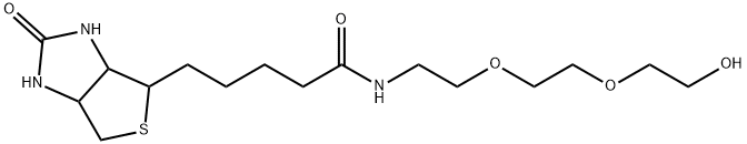 ビオチン-PEG3-アルコール 化学構造式