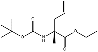 (R)-N-BOC-Α-ALLYLALANINE ETHYL ESTER, 1263046-12-3, 结构式