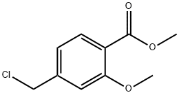 4-Chloromethyl-2-methoxy-benzoic acid methyl ester Struktur