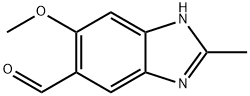 1H-Benzimidazole-5-carboxaldehyde,6-methoxy-2-methyl-(9CI) Structure