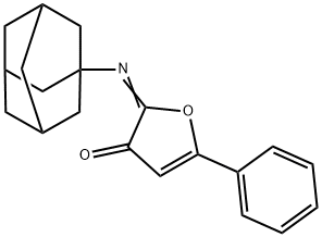 5-Phenyl-2-(tricyclo(3.3.1.1(sup 3,7))dec-1-ylimino)-3(2H)-furanone,126681-73-0,结构式