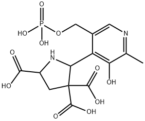 4-carboxy-5-(pyridyloxy-5'-phosphate)proline Struktur