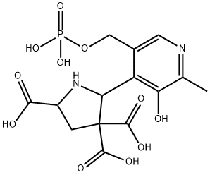 4-carboxy-5-(pyridyloxy-5'-phosphate)proline Structure
