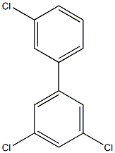 ポリクロロビフェニル(aroclor 1016) 化学構造式