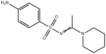 (NZ)-4-amino-N-[1-(1-piperidyl)ethylidene]benzenesulfonamide 化学構造式