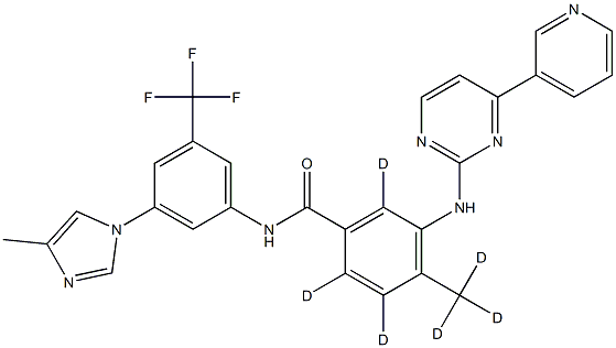 尼罗替尼-D6 结构式