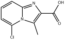 5-chloro-3-methylimidazo[1,2-a]pyridine-2-carboxylic acid Struktur