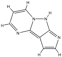 1H-Pyrrolo[2,3:3,4]pyrazolo[1,5-a]pyrimidine  (9CI) 化学構造式