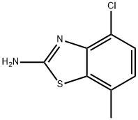 2-Benzothiazolamine,4-chloro-7-methyl-(9CI) Struktur
