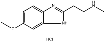 1H-BENZIMIDAZOLE-2-ETHANAMINE, 6-METHOXY-N-METHYL-, HYDROCHLORIDE 结构式