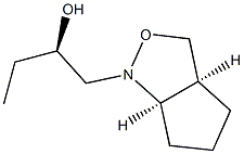 1H-Cyclopent[c]isoxazole-1-ethanol,-alpha--ethylhexahydro-,[1(S*),3a-alpha-,6a-alpha-]-(9CI) Struktur