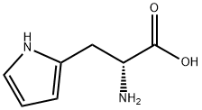 1H-Pyrrole-2-propanoic acid, α-amino-, (αR)- Struktur