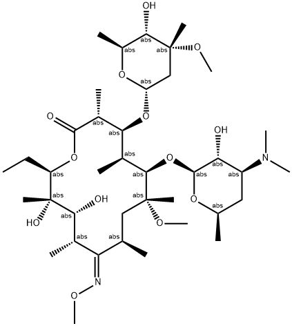 Clarithromycin (9Z)-O-Methyloxime Structure