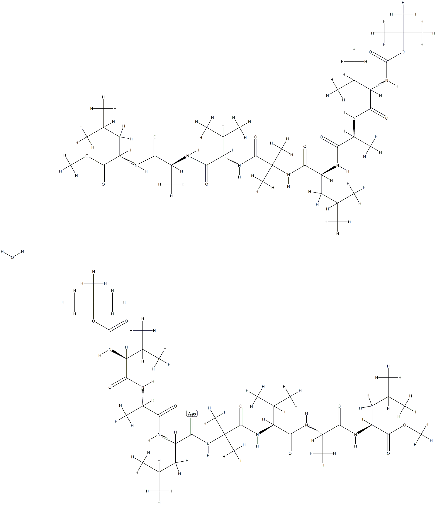 tert-부틸옥시카르보닐-발릴-알라닐-류실-2-아미노이소부티릴-발릴-알라닐-류실메틸에스테르