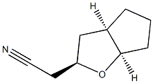 2H-Cyclopenta[b]furan-2-acetonitrile,hexahydro-,(2-alpha-,3a-bta-,6a-bta-)-(9CI) Struktur