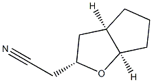 2H-Cyclopenta[b]furan-2-acetonitrile,hexahydro-,(2-alpha-,3a-alpha-,6a-alpha-)-(9CI) Struktur