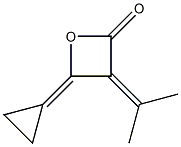 2-Oxetanone,4-cyclopropylidene-3-(1-methylethylidene)-(9CI) Structure