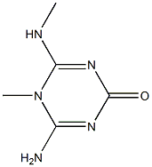 1,3,5-Triazin-2(5H)-one,4-amino-5-methyl-6-(methylamino)-(9CI) Structure