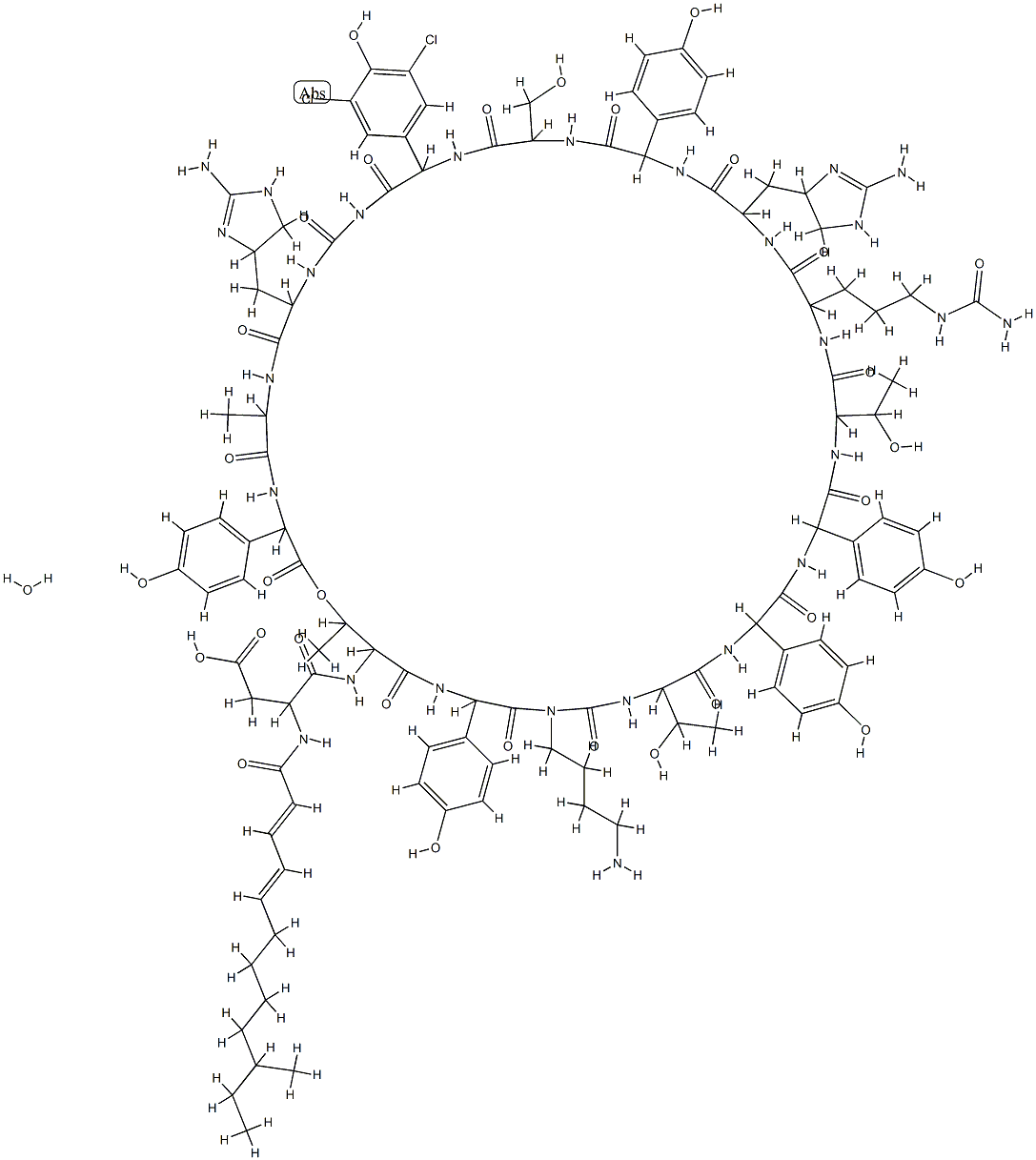 恩拉霉素, 12772-37-1, 结构式
