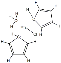 Titanium, chlorobis(h5-2,4-cyclopentadien-1-yl)methyl- Structure