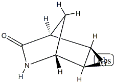 3-Oxa-6-azatricyclo[3.2.1.02,4]octan-7-one,(1R,2S,4R,5S)-rel-(9CI) 化学構造式