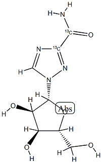 RIBAVIRIN-13C2, 1279035-36-7, 结构式