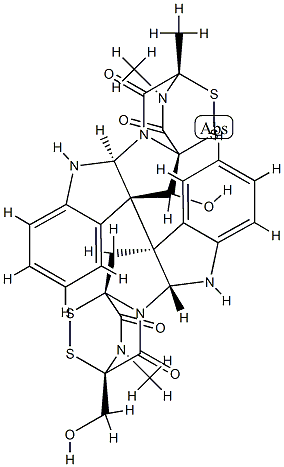 19-Deoxy-6-hydroxychetocin Struktur