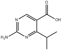 2-Amino-4-isopropylpyrimidine-5-carboxylic acid, 127958-03-6, 结构式
