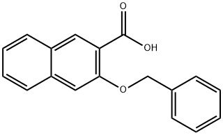 2-Naphthalenecarboxylic acid, 3-(phenylmethoxy)- Structure
