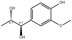 (1R,2S)-REL-1-(4-羟基-3-甲氧基苯基)-1,2-丙二醇 结构式