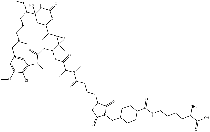 Lys-SMCC-DM1,1281816-04-3,结构式