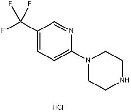 1-[5-(trifluoromethyl)pyridin-2-yl]piperazine hydrochloride Struktur