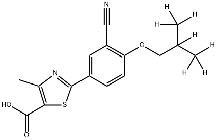 非布索坦 -D7, 1285539-74-3, 结构式