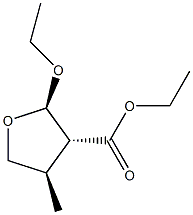3-Furancarboxylicacid,2-ethoxytetrahydro-4-methyl-,ethylester,(2alpha,3bta,4alpha)-(9CI) Structure