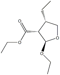 3-Furancarboxylicacid,2-ethoxy-4-ethyltetrahydro-,ethylester,(2alpha,3bta,4bta)-(9CI) Structure
