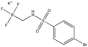 Potassium (4-bromophenylsulfonamido)methyltrifluoroborate 化学構造式
