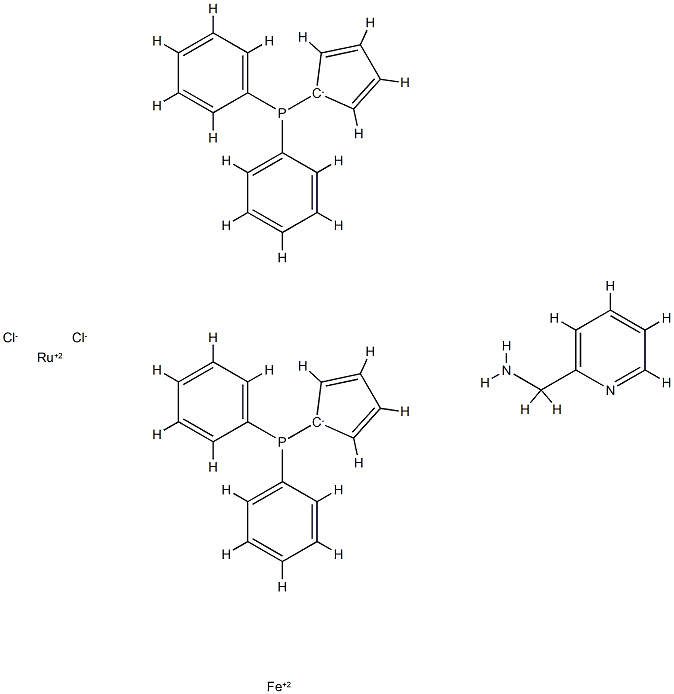 DPPF RuCl2 AMPY 化学構造式
