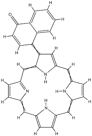4-hydroxy-1-naphthylporphyrin Structure