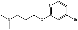 3-((4-溴吡啶-2-基)氧基)-N,N-二甲基丙-1-胺 结构式