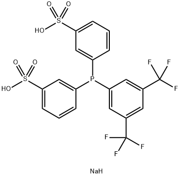 Bis(3-sulfonatophenyl)(3,5-di-trifluoroMethylphenyl)phosphine, disodiuM salt Monohydrate, Min. 97% DANPHOS (water soluble) Struktur