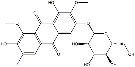 Aurantio-obtusin-6-O-β-D-glucoside Structure