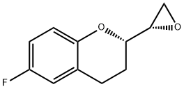 (2S, 2S)-6-氟-2-(2-环氧乙基)色烷,129050-23-3,结构式