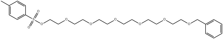 Tosylate of  Hexaethylene  glycol  monobenzyl ether 化学構造式